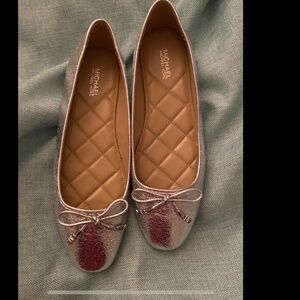 Michael Kors Silver Flats